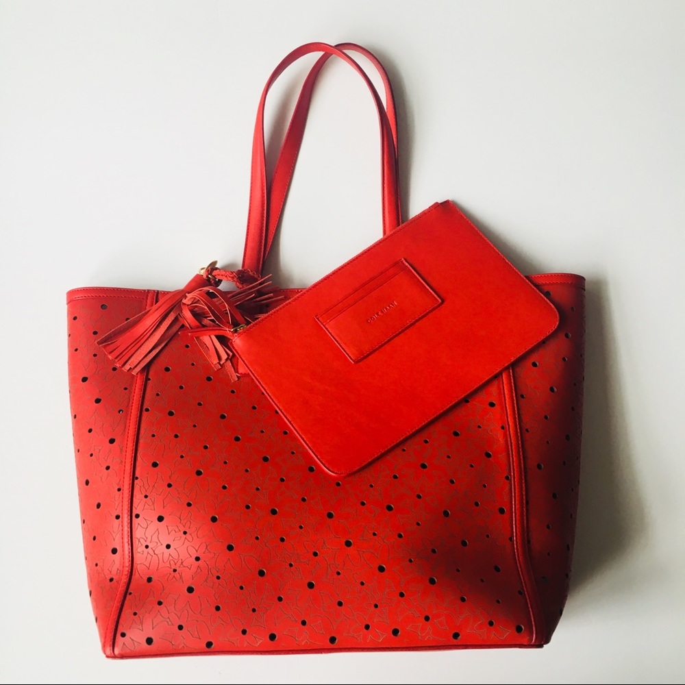 !!!SOLD!!!! Cole Haan Perforated Leather Tote